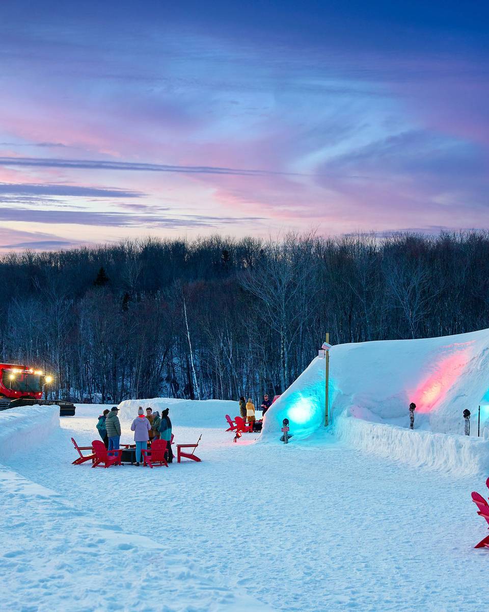 The Igloo in the evening at Sunday River.