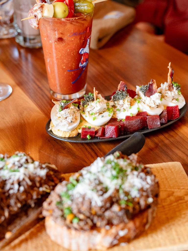 Dishes served at the Mountain Room.