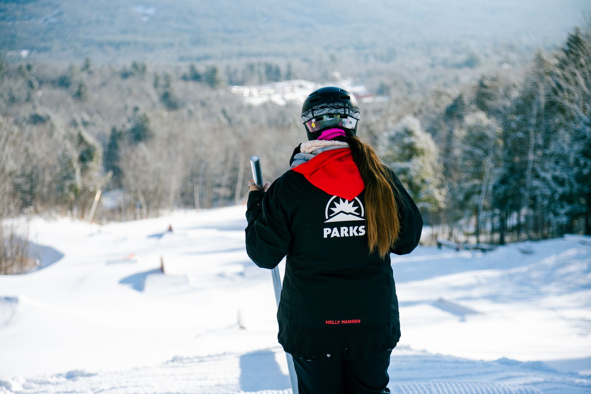 A Sunday River Parks team member.
