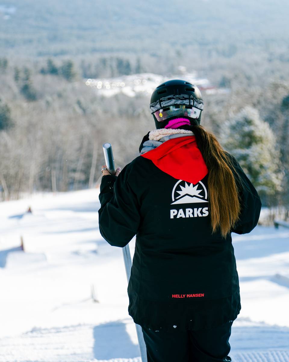 A Sunday River Parks team member.