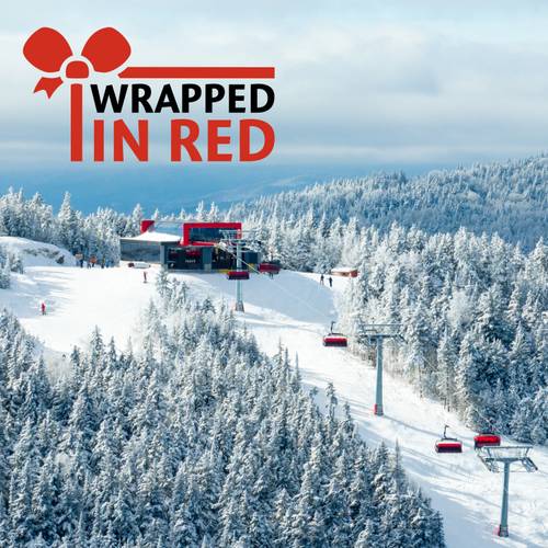 Wrapped in Red logo for the holiday sale at Sunday River.