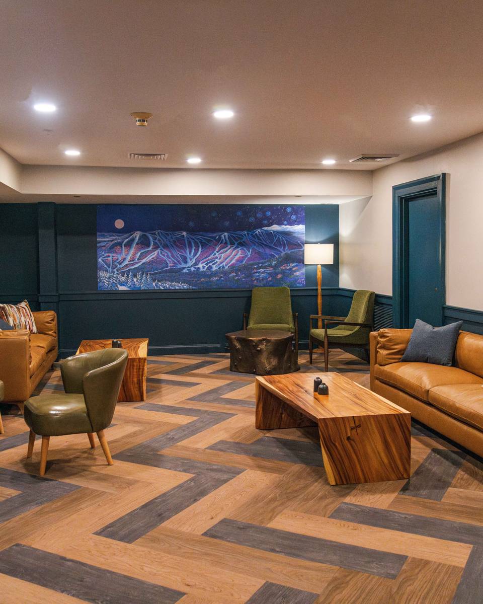 Sitting area in Northern Lights Cafe.