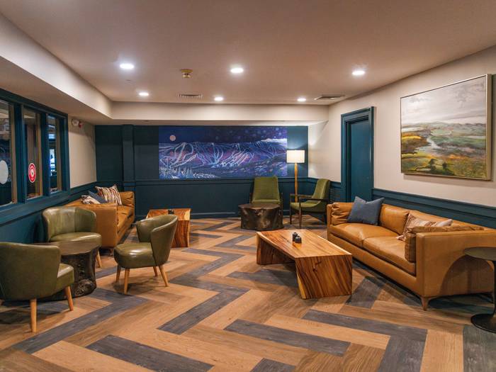 Sitting area in Northern Lights Cafe.