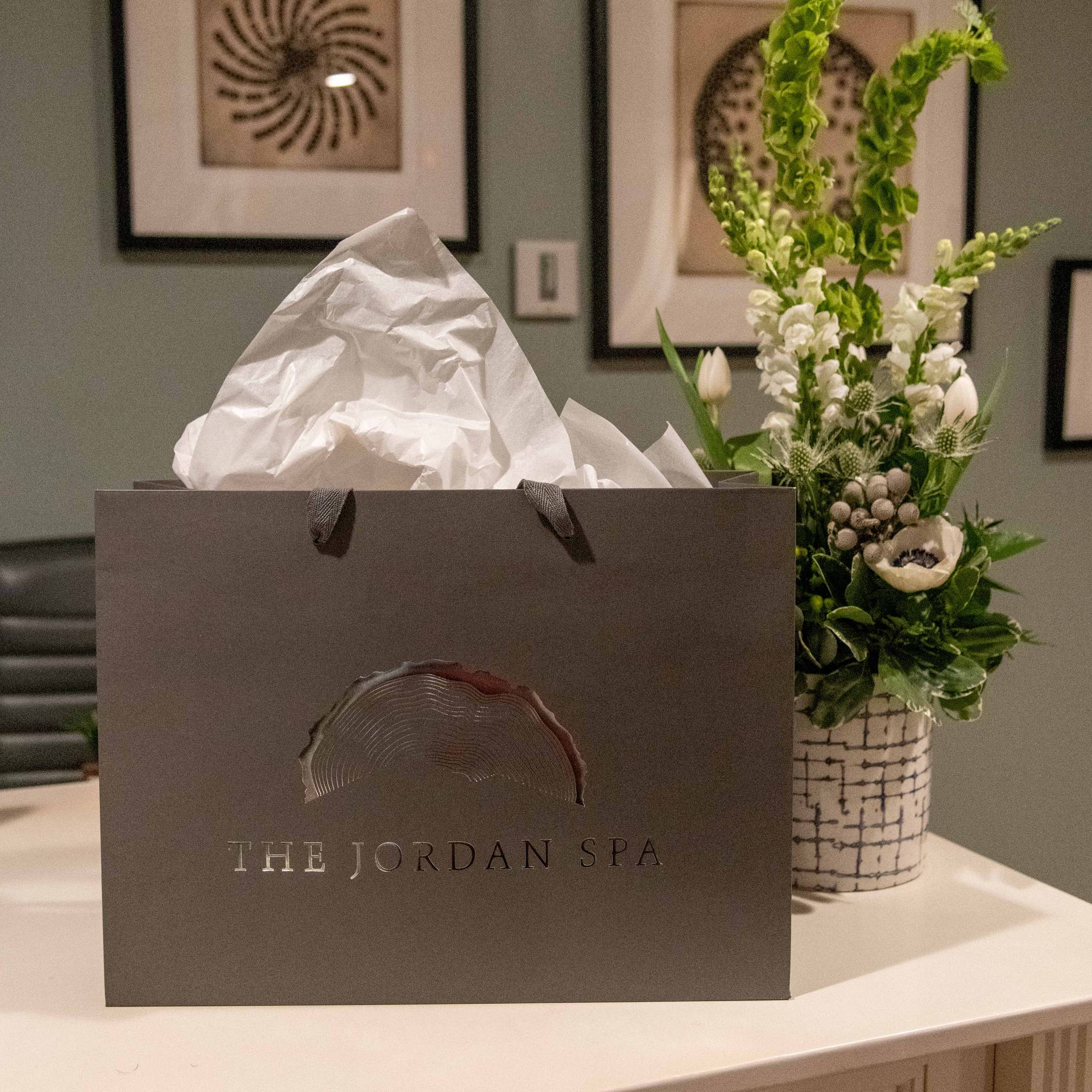 A gift bag at the Jordan Spa at Sunday River.