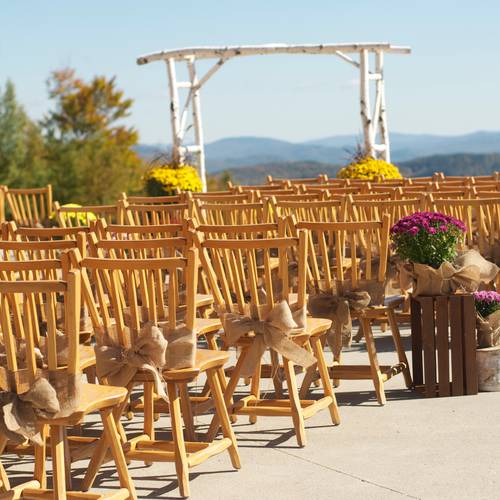 The North Peak Lodge wedding venue at Sunday River, Maine