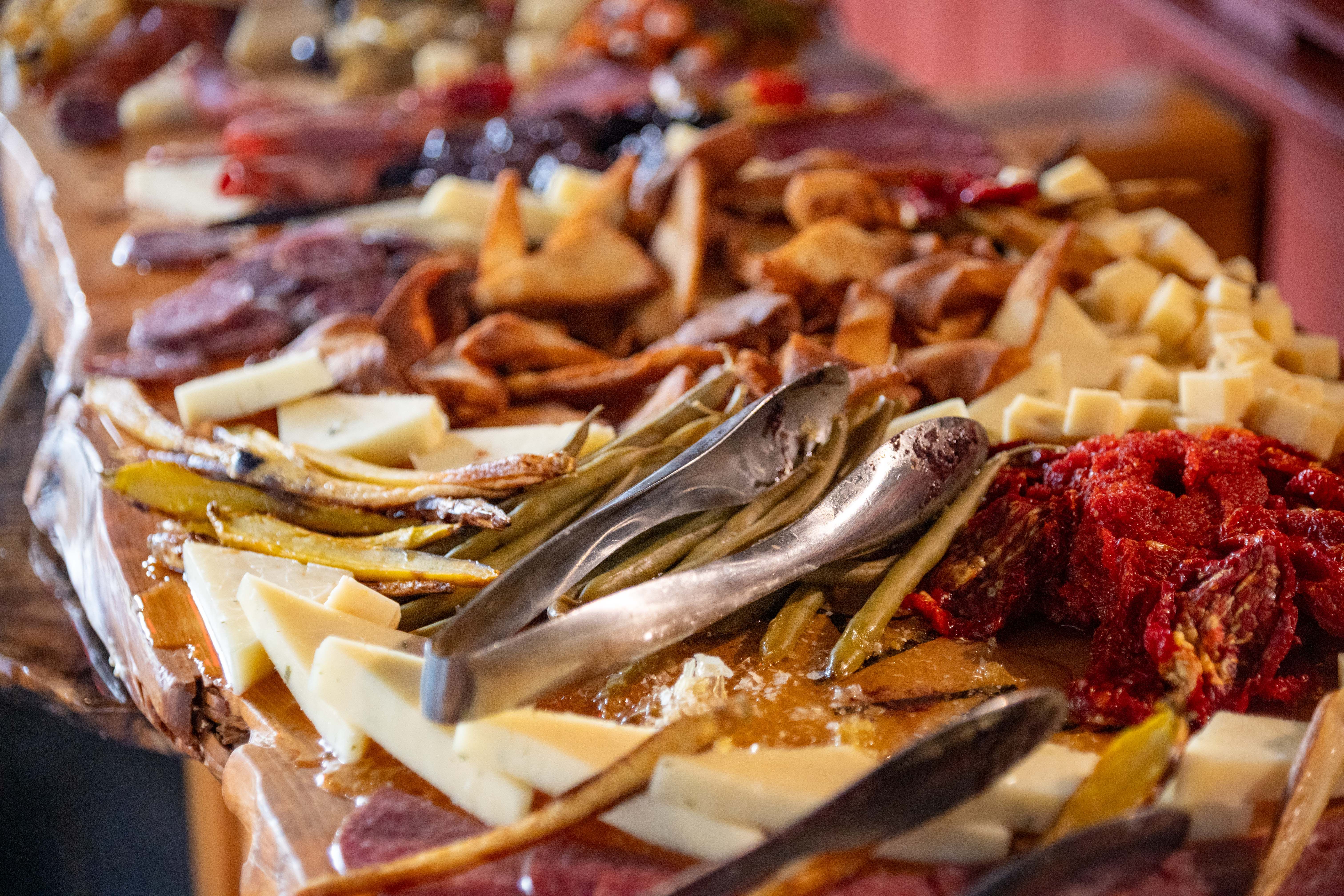 Cheese board for VIP experience.
