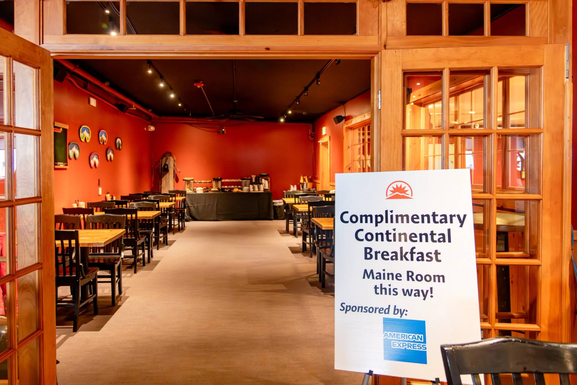 Complimentary breakfast for American Express cardholders at Sunday River