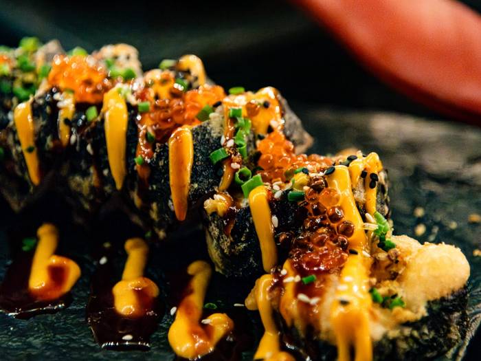 Sushi from The Last Run Room at Sunday River.