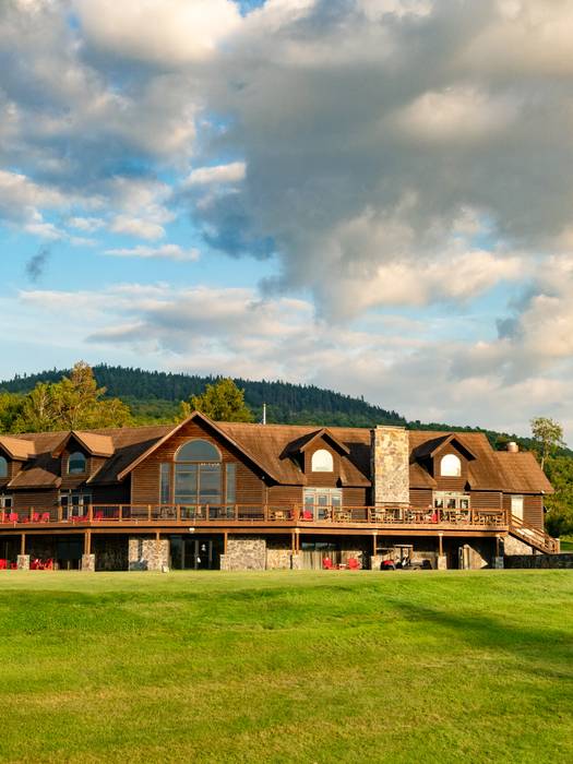 A scenic view of Sunday River Golf Club.