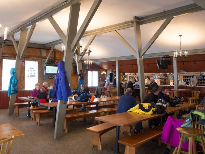 Barker Bar lounge in the winter at Sunday River.