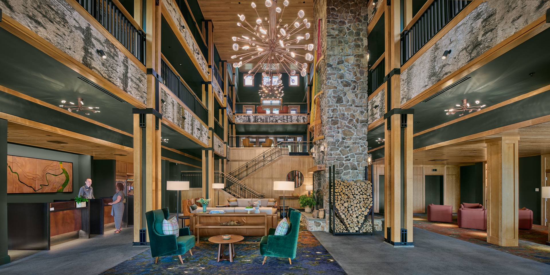 The Jordan from a drone view in the summer.