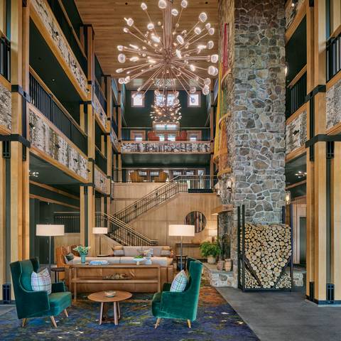 The newly renovated Jordan lobby.