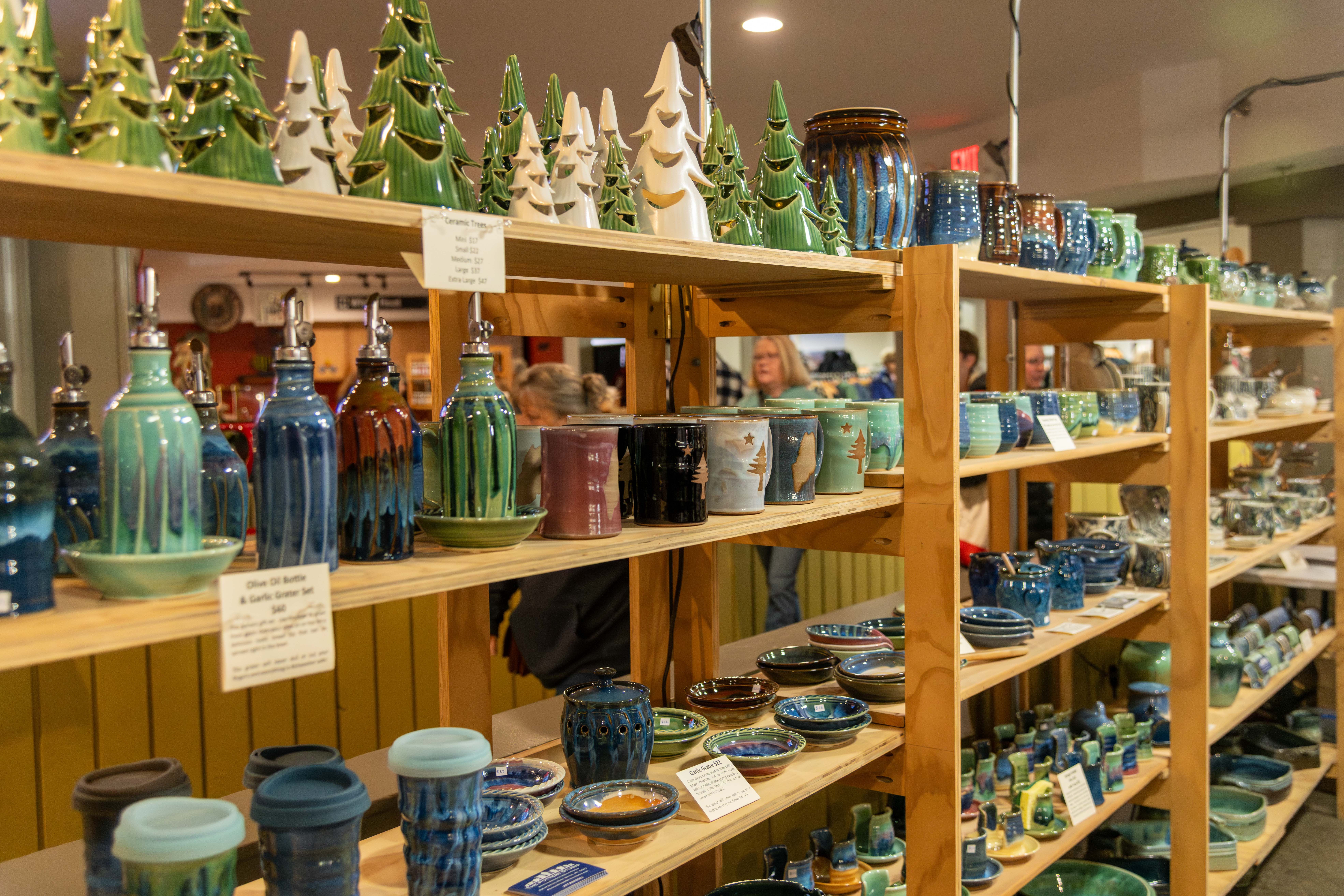 Pottery at the craft fair at Sunday River.