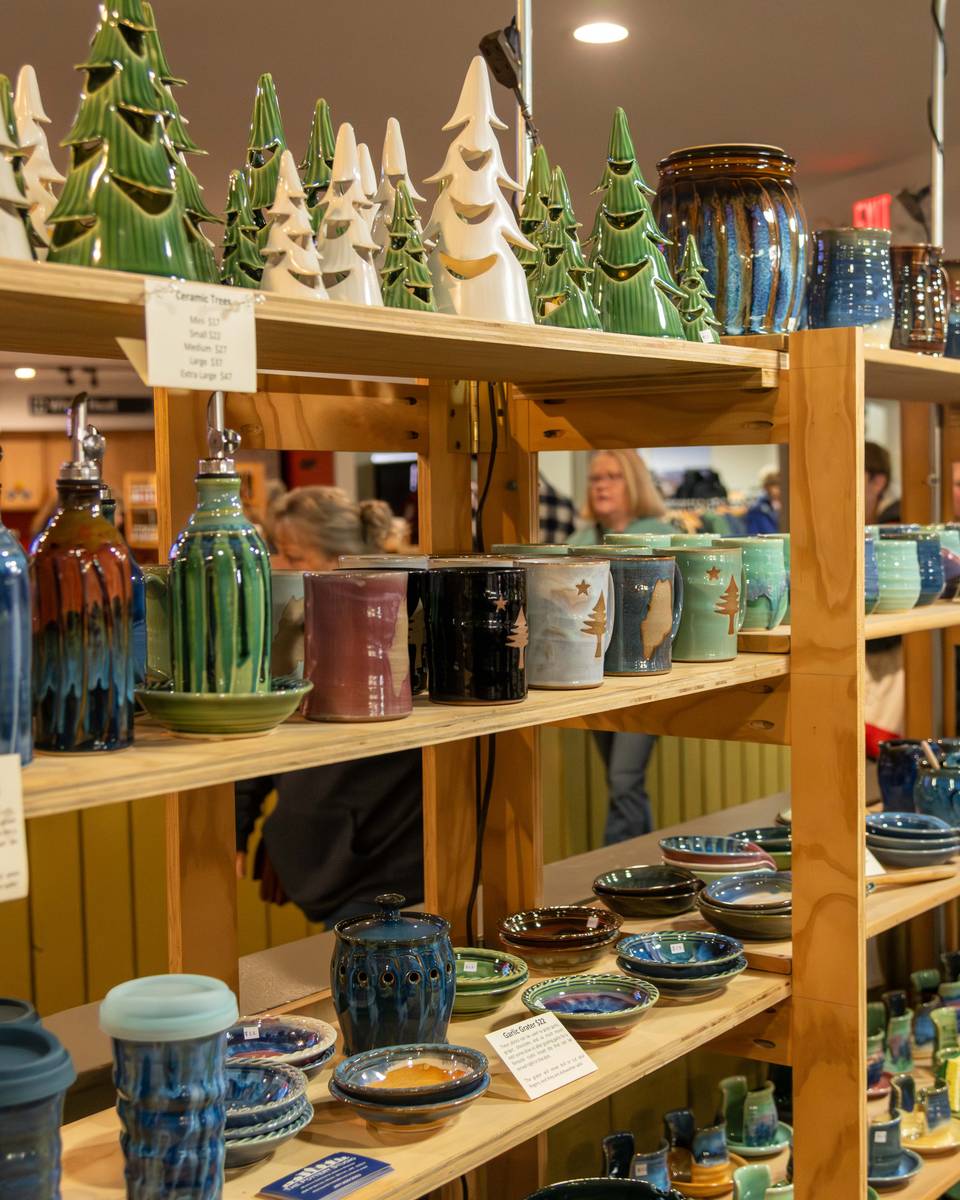 Pottery at the craft fair at Sunday River.