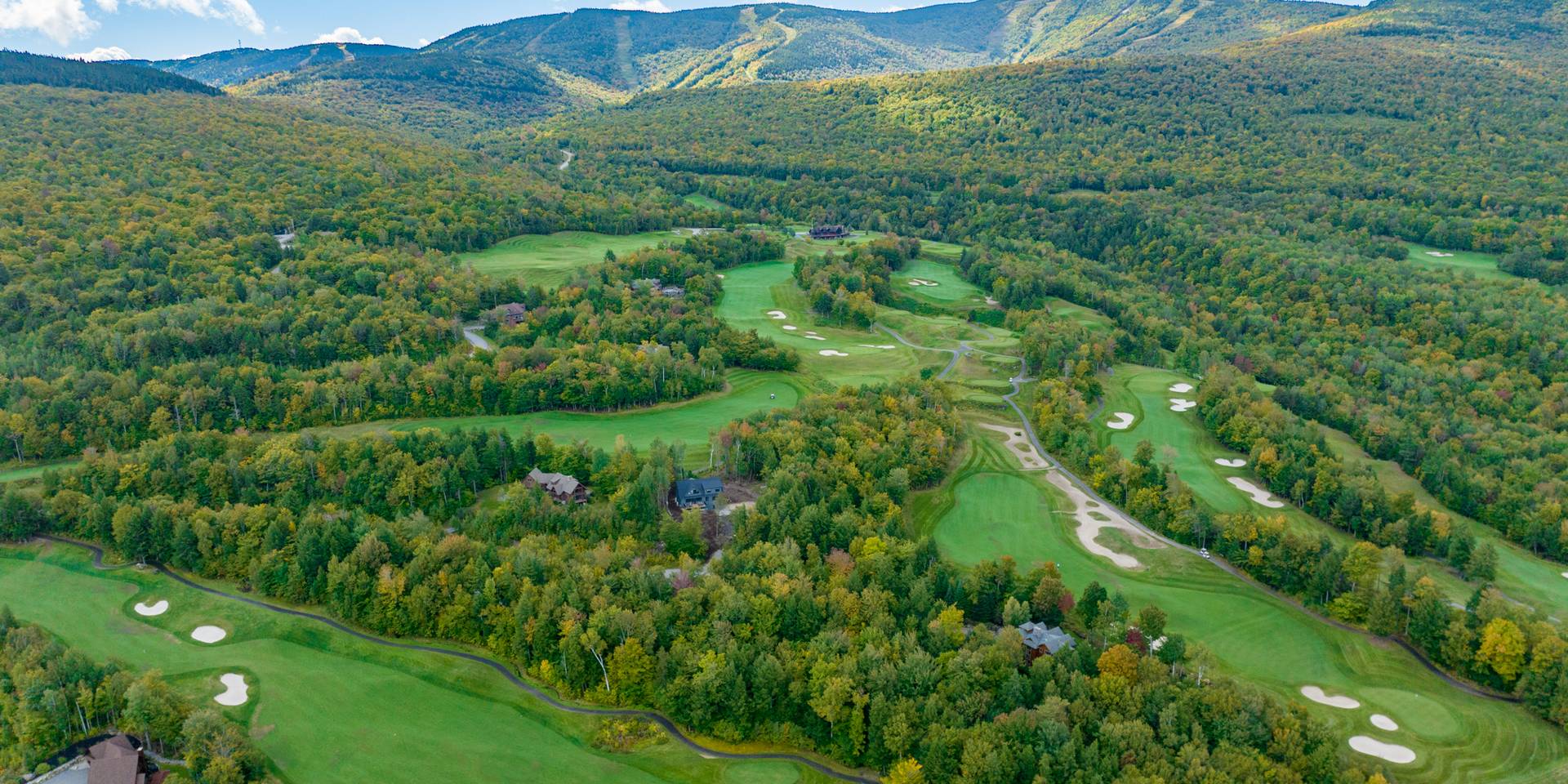 The Sunday River Golf Course with the leaves changing.