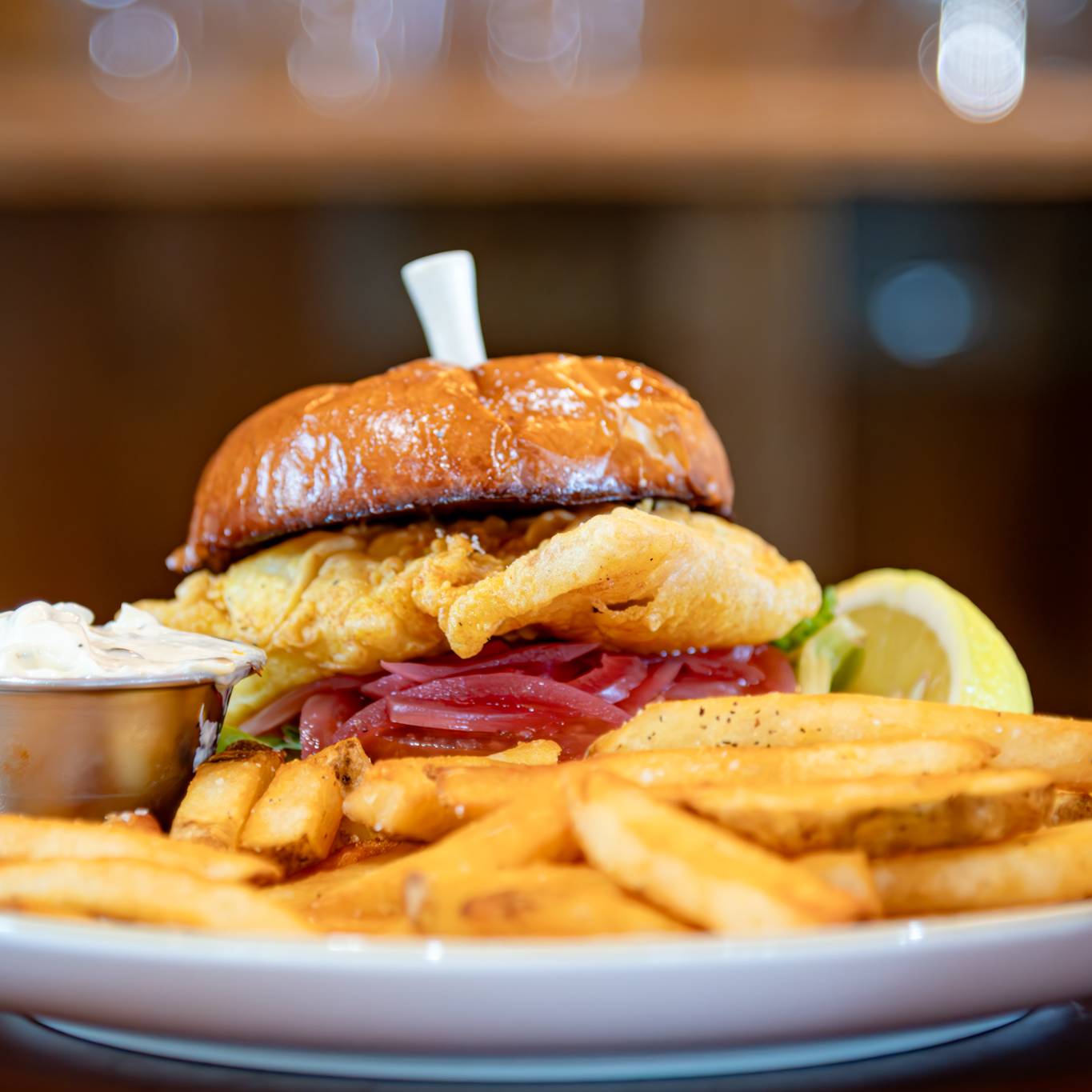 A chicken sandwich from The Clubhouse.