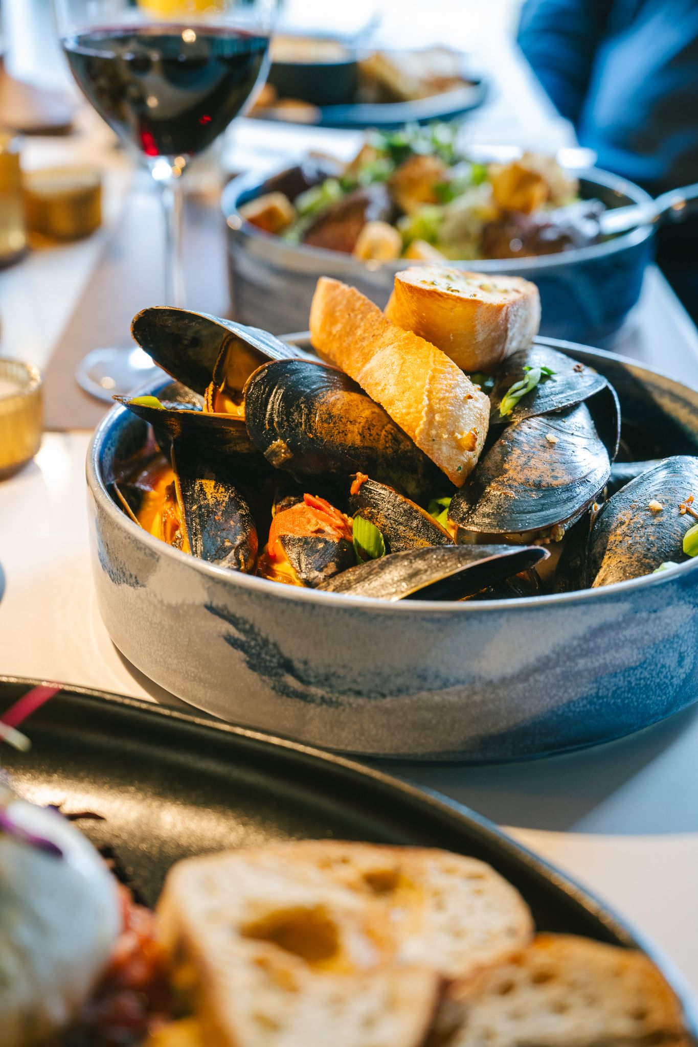 A bowl of mussels from Ember.