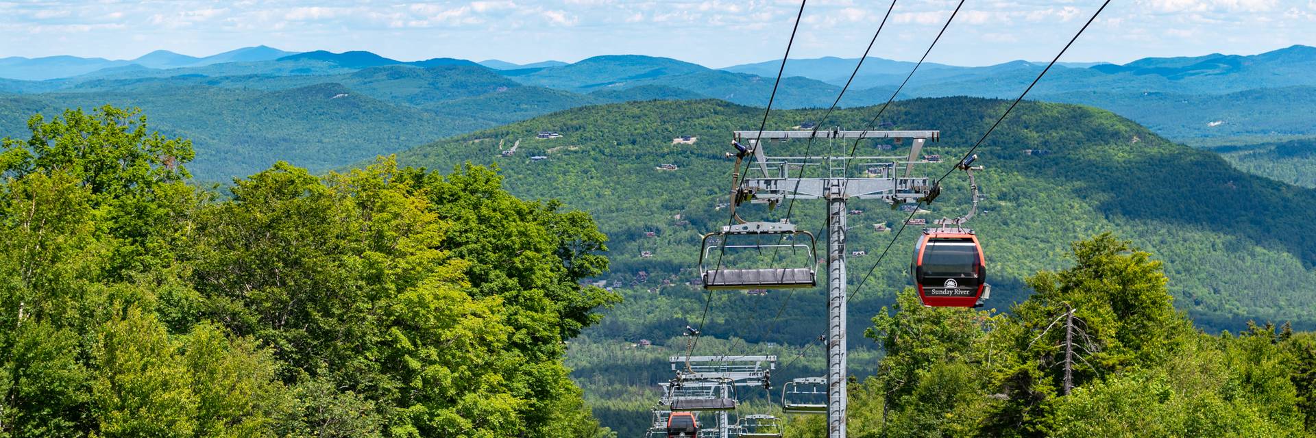 Summer Chondola ride at Sunday River.