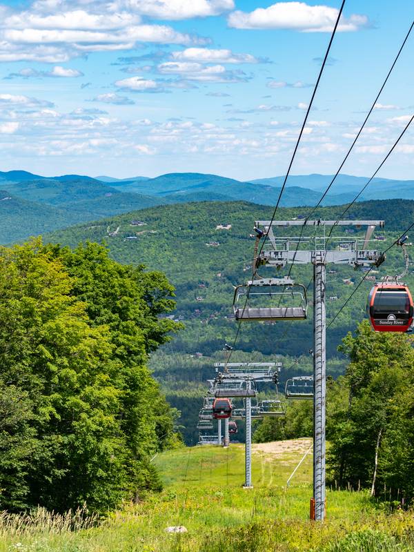 The Chondola in the summer for scenic lift rides.