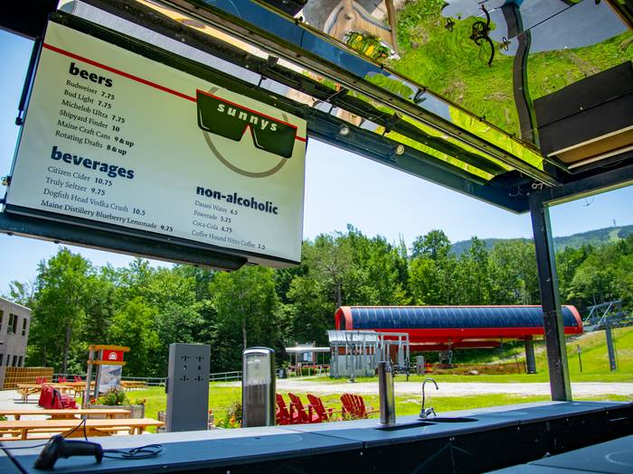 Sunny's Food Truck at Sunday River in the summer.