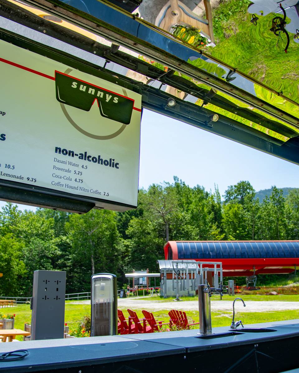 Sunny's Food Truck at Sunday River in the summer.