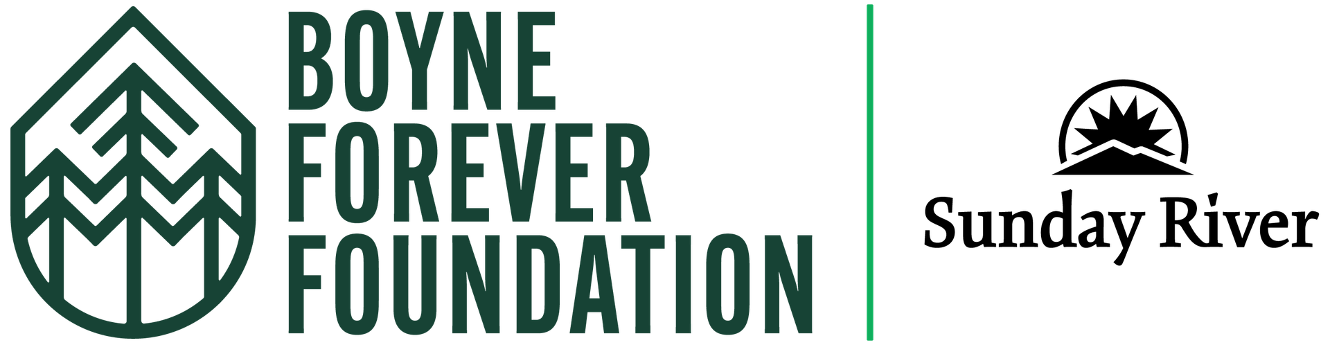 Boyne Forever Foundation joint logo with Sunday River.
