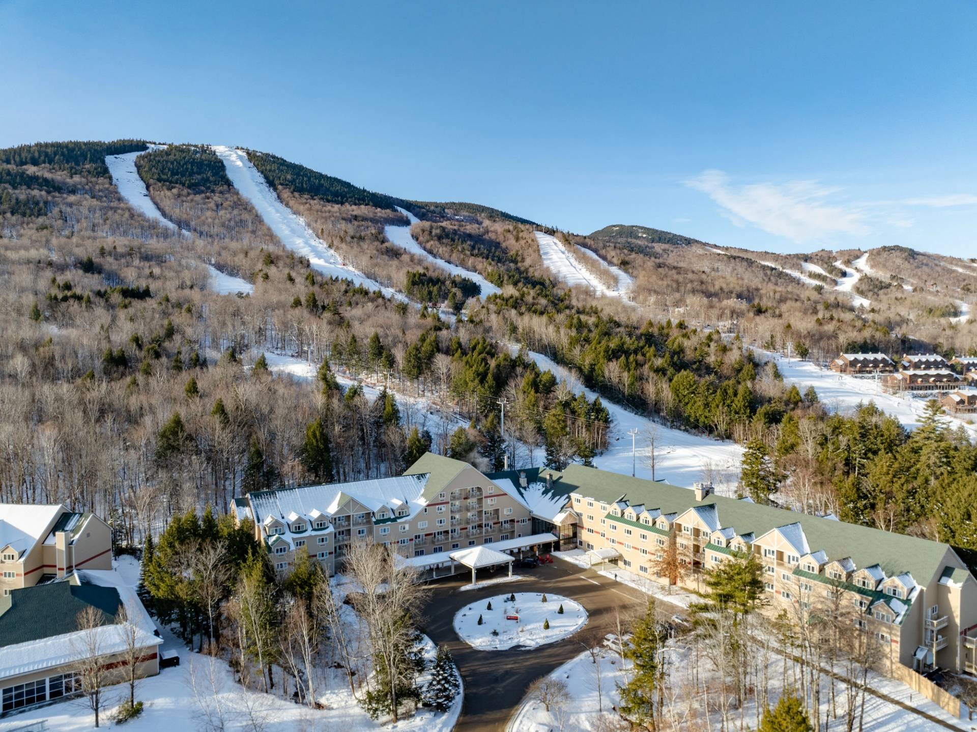 The Grand Summit Hotel in the winter at Sunday River, Maine