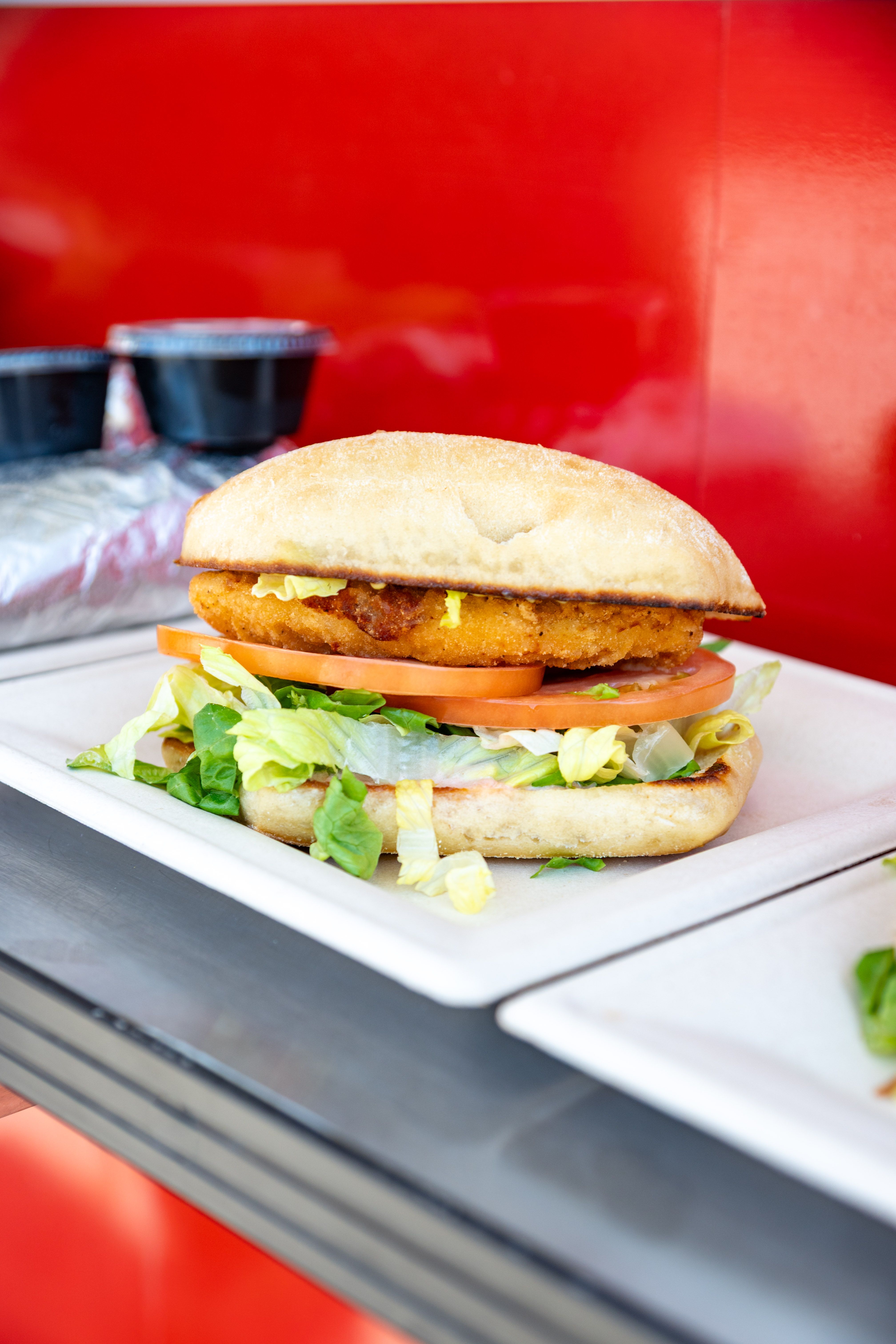 Chicken sandwich at Sunny's.