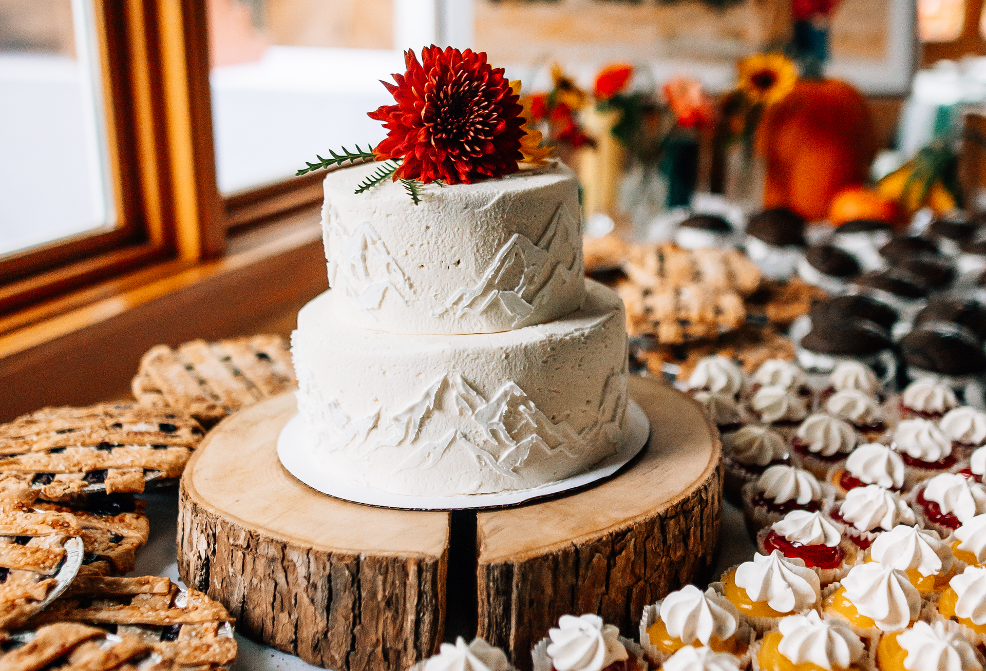 A wedding cake