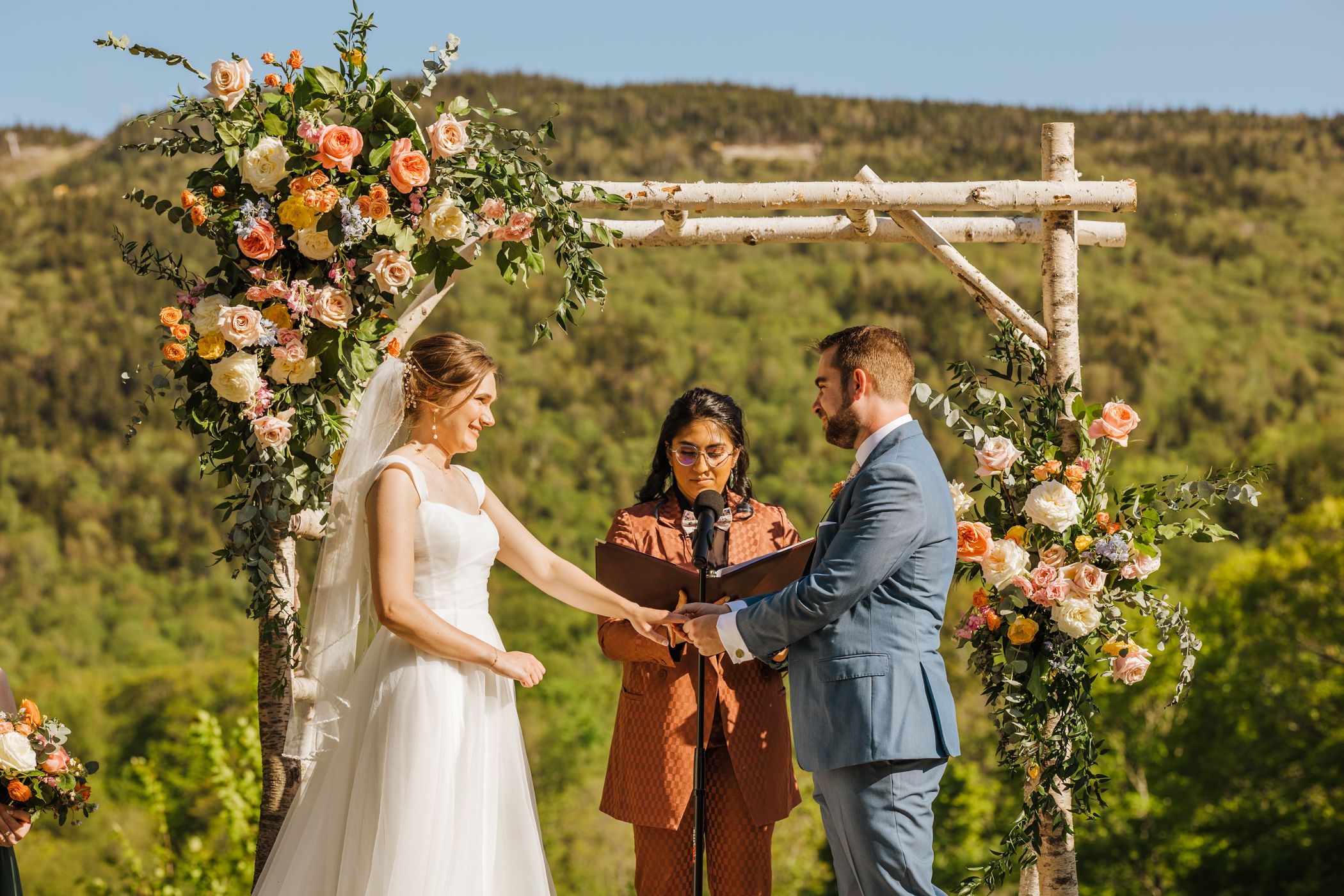 People getting married at Sunday River.