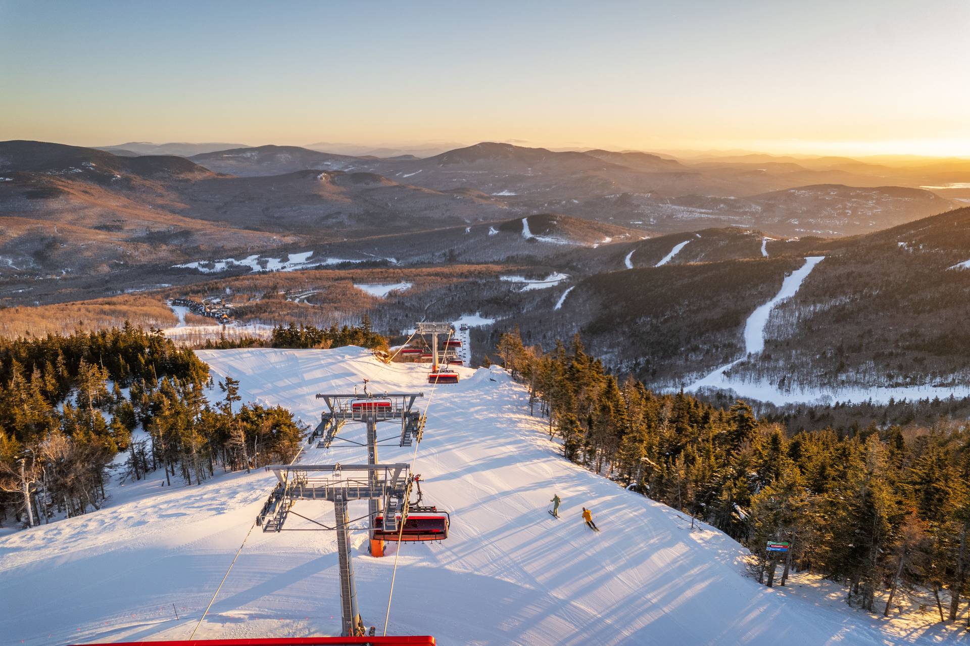 An aerial view of the Jordan 8 at Sunday River, Maine