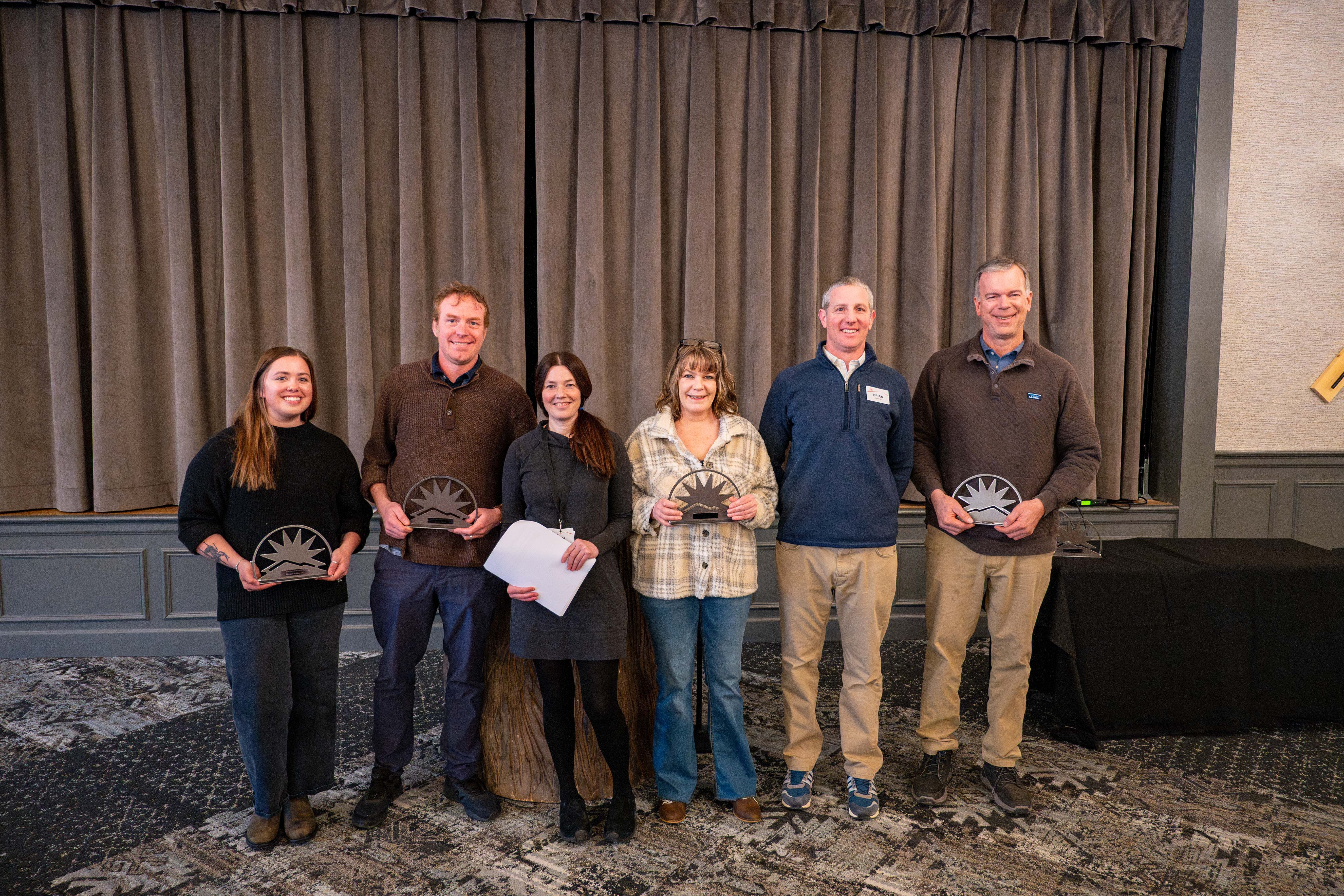 Team Members receiving their President's Awards.