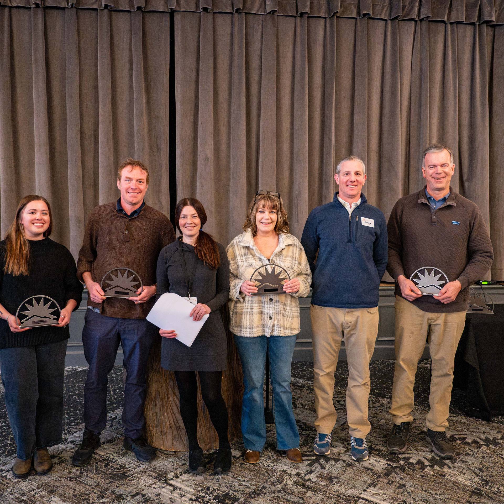 Team Members receiving their President's Awards.