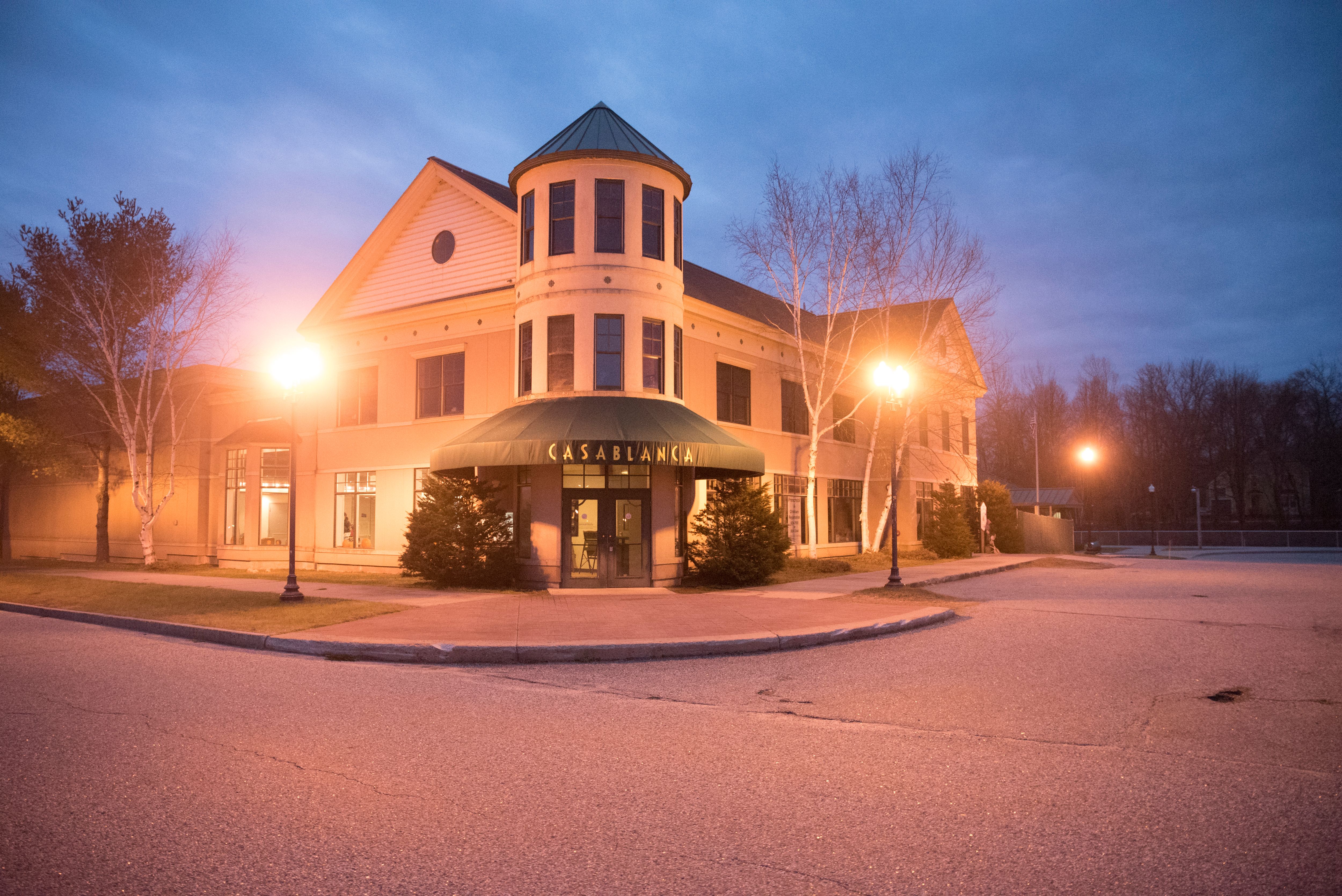 The Gem movie theater in downtown Bethel, Maine.