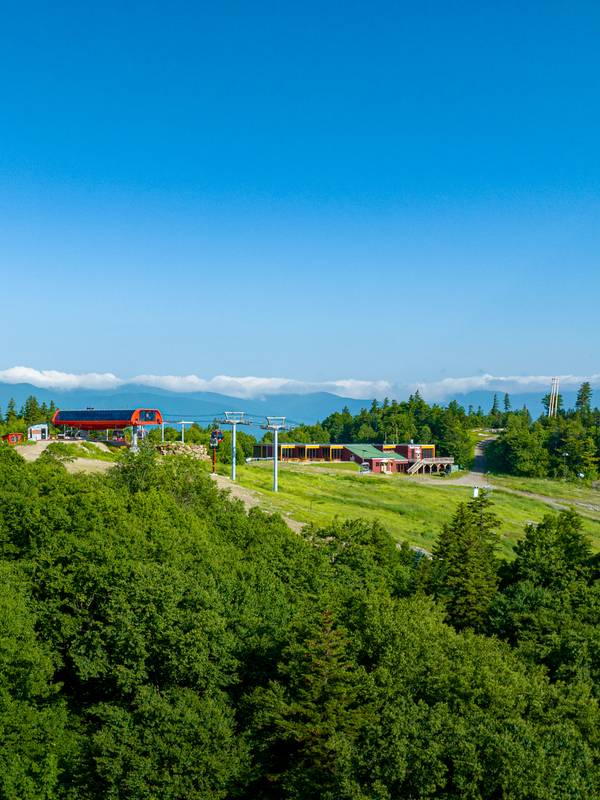 The top of North Peak in the summer at Sunday River.