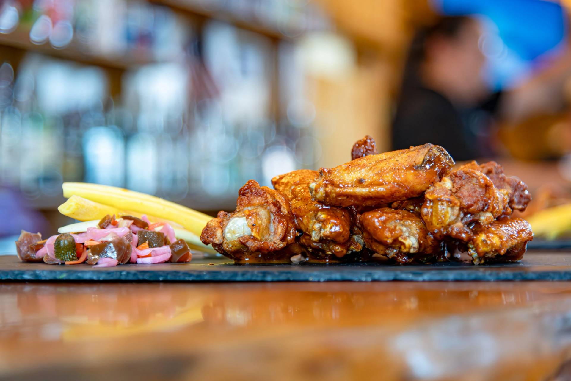 Tasty wings from The Clubhouse.