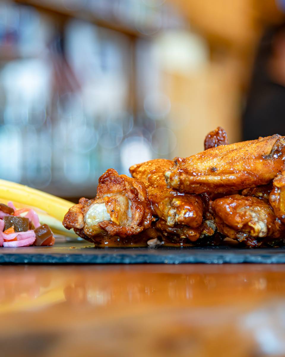 A plate of wings at The Clubhouse.