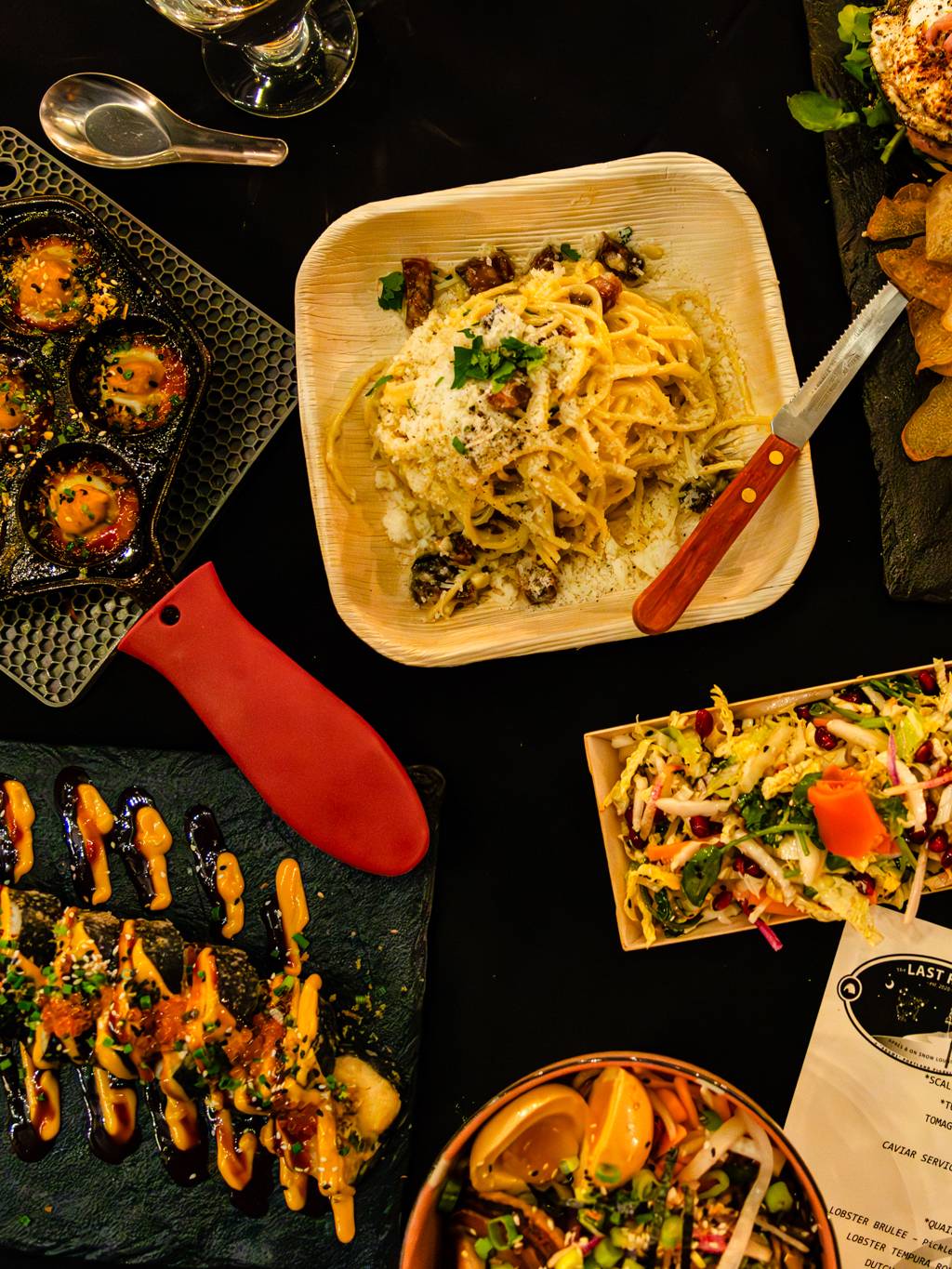 Last Run Room dishes.