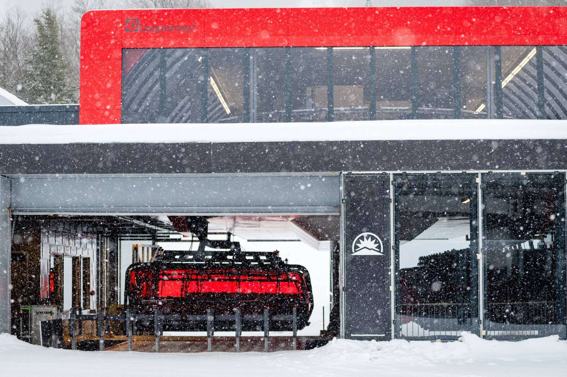 A view of the bottom terminal of the Jordan 8 at Sunday River Resort in Newry, Maine