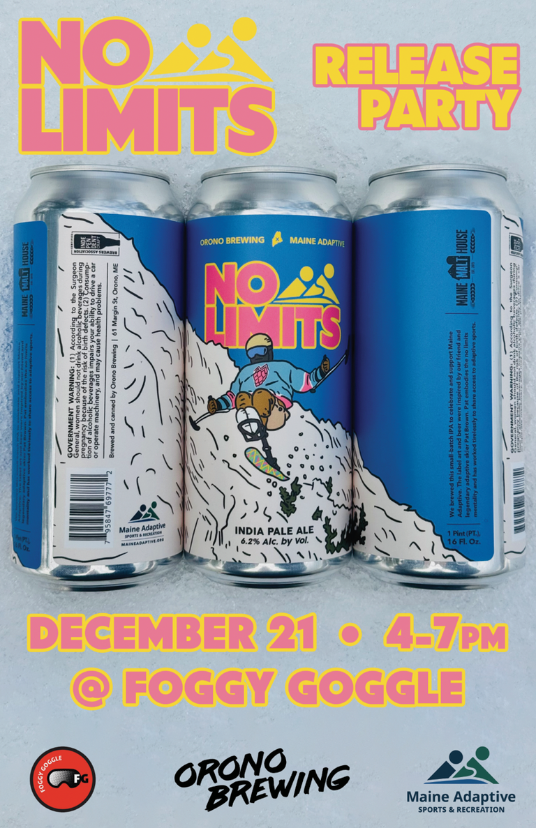 No limits release part poster at Sunday River.
