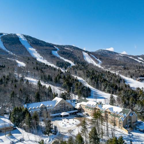 The Grand Summit Hotel in the winter at Sunday River.