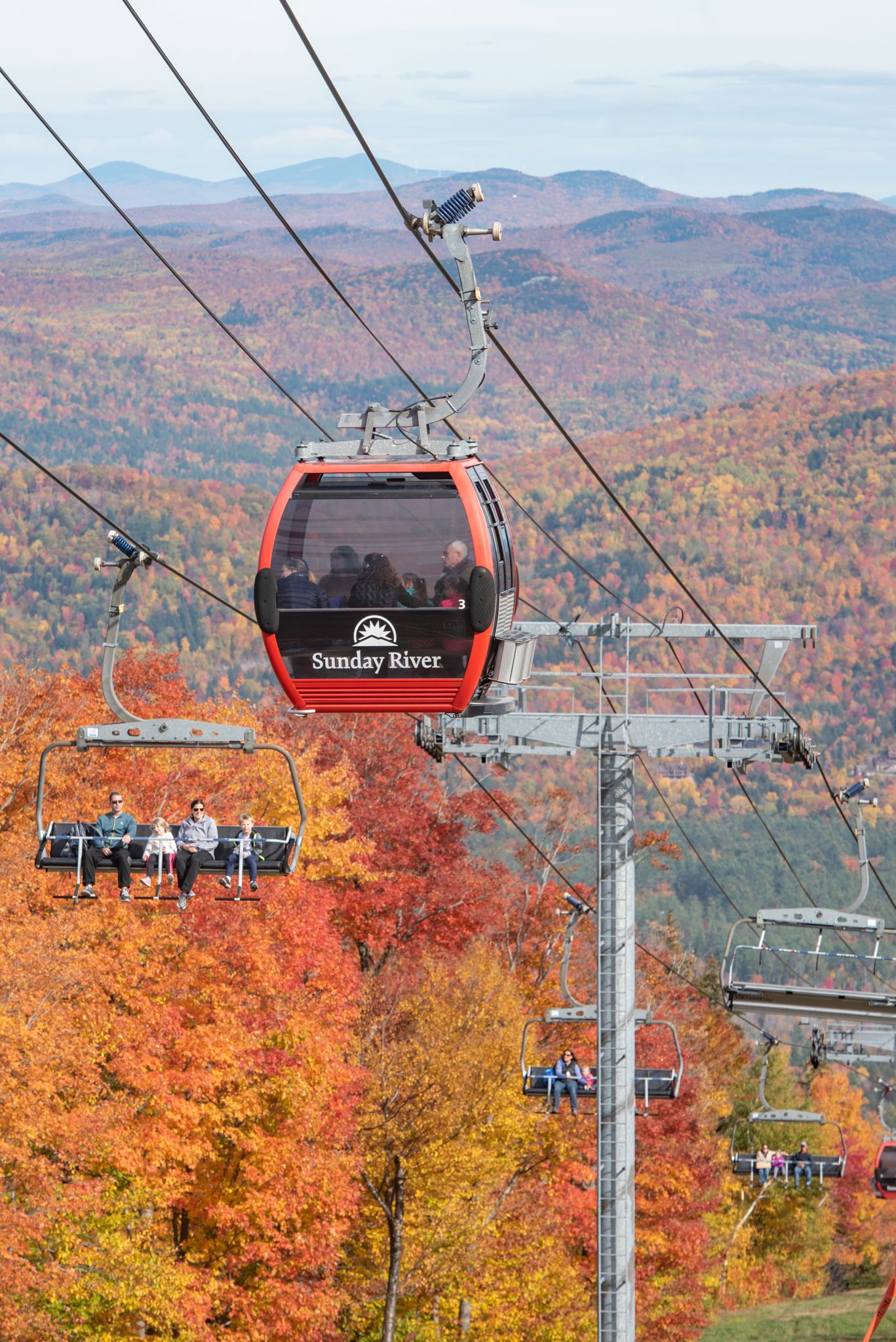 The Chondola in the fall.