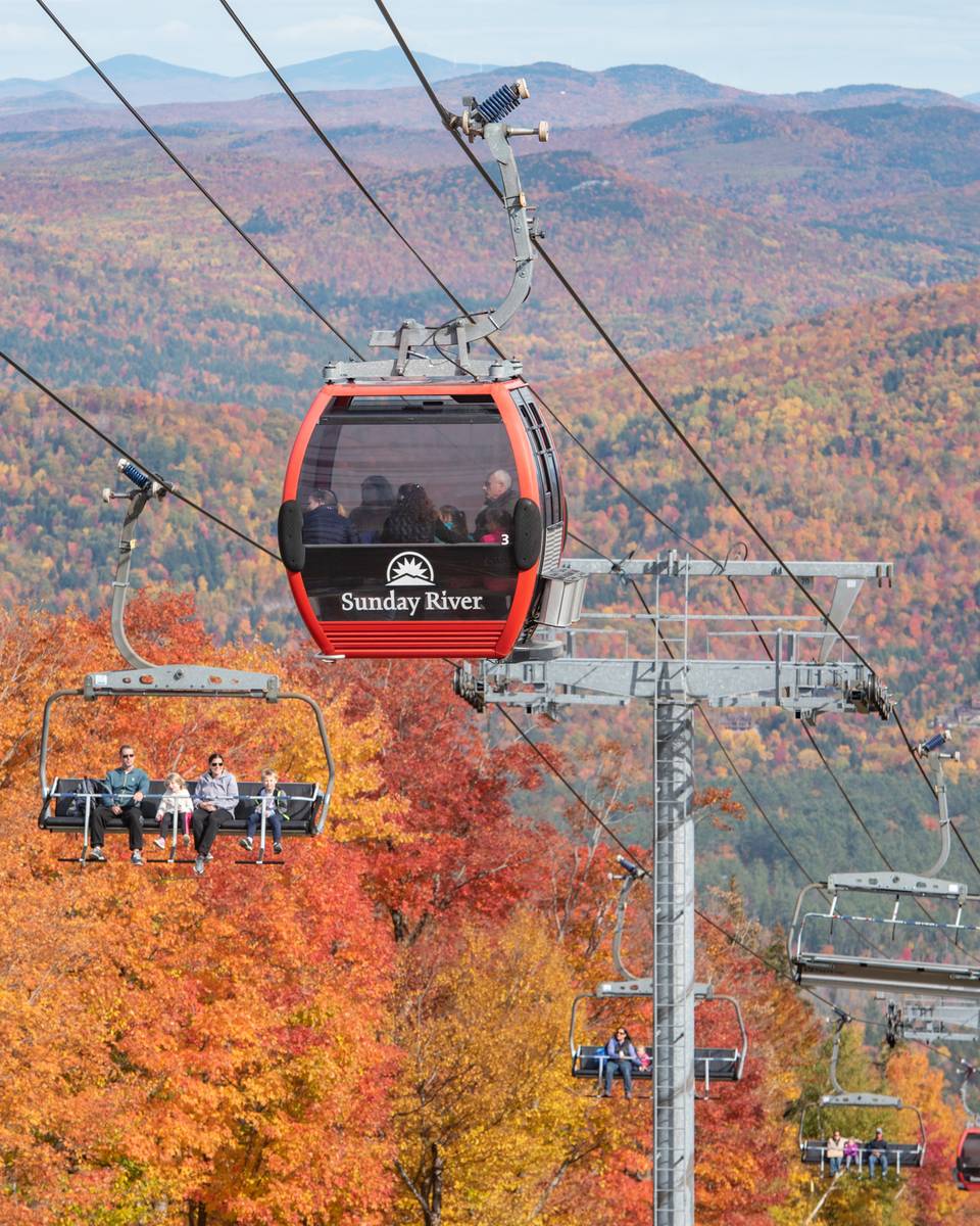 The Chondola in the fall.