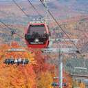 The Chondola at Sunday River spinning for scenic lift rides in the fall.