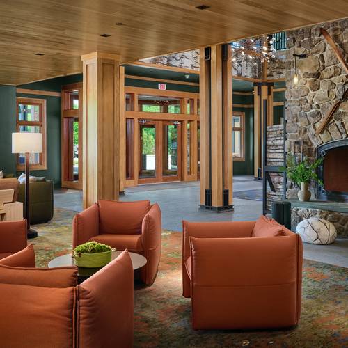 The Jordan lobby at Sunday River.