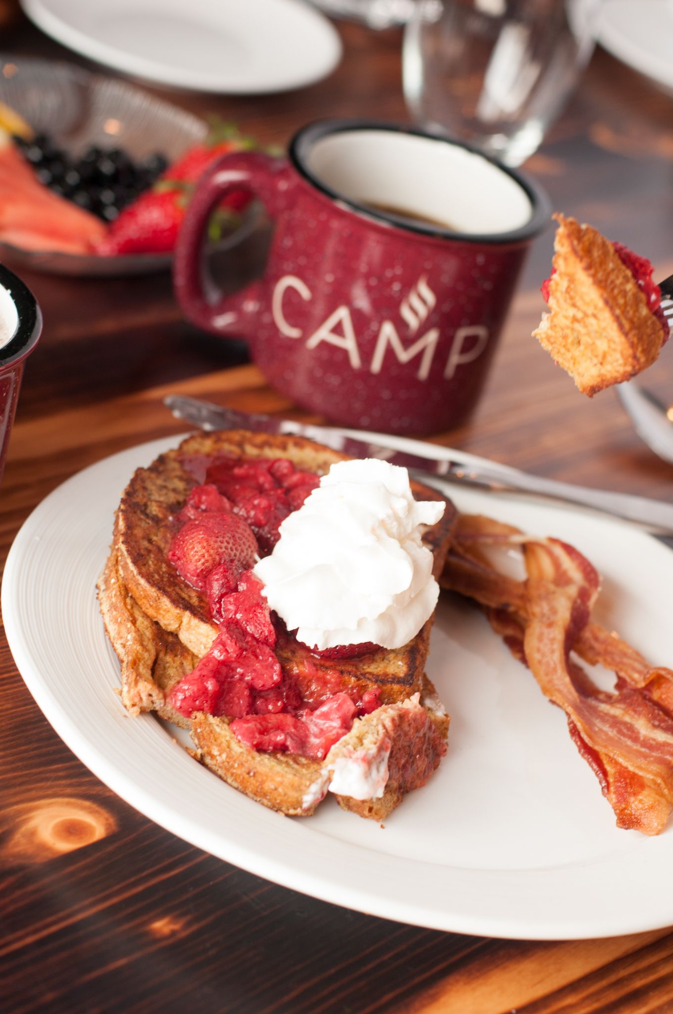 Camp breakfast at Sunday River.