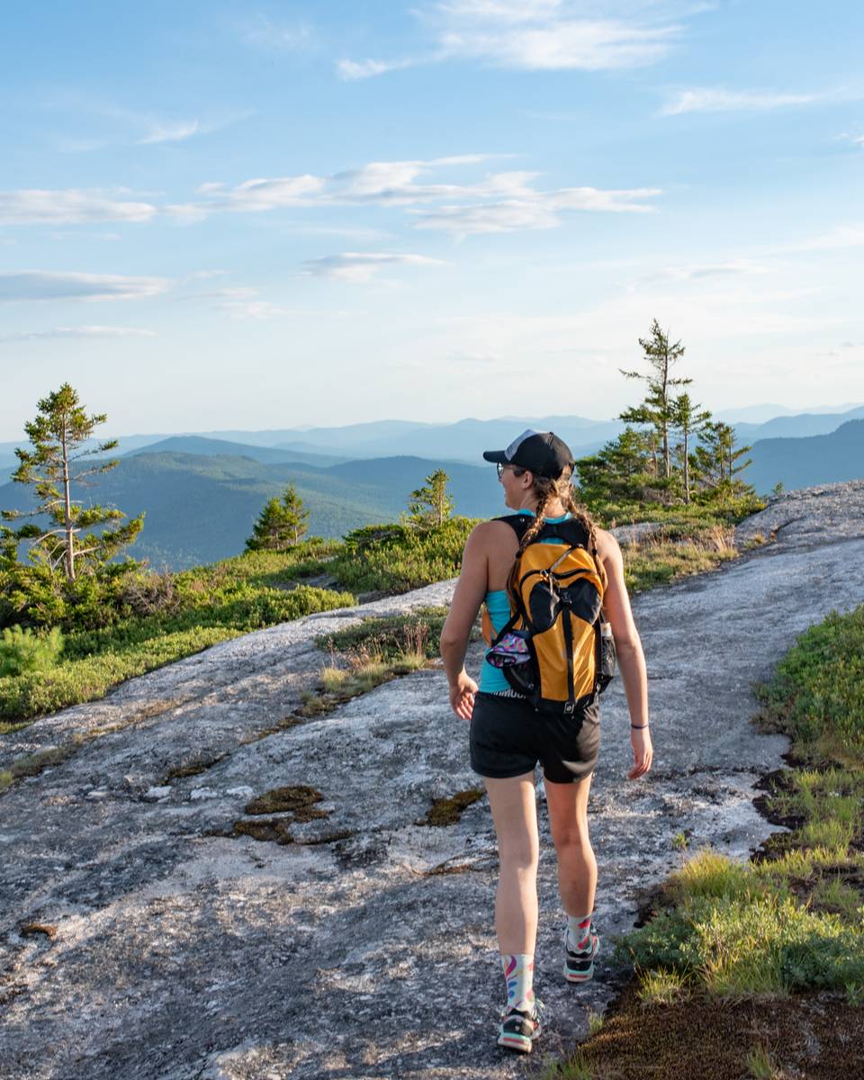 A person hiking.