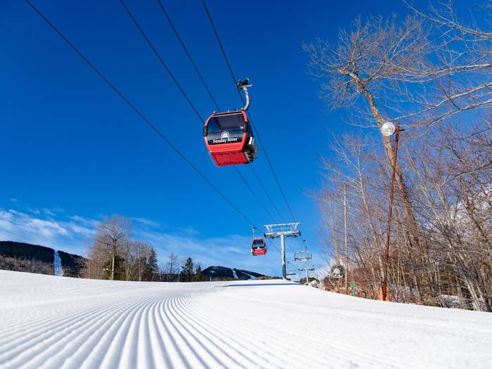 The Chondola chairlift at Sunday River.