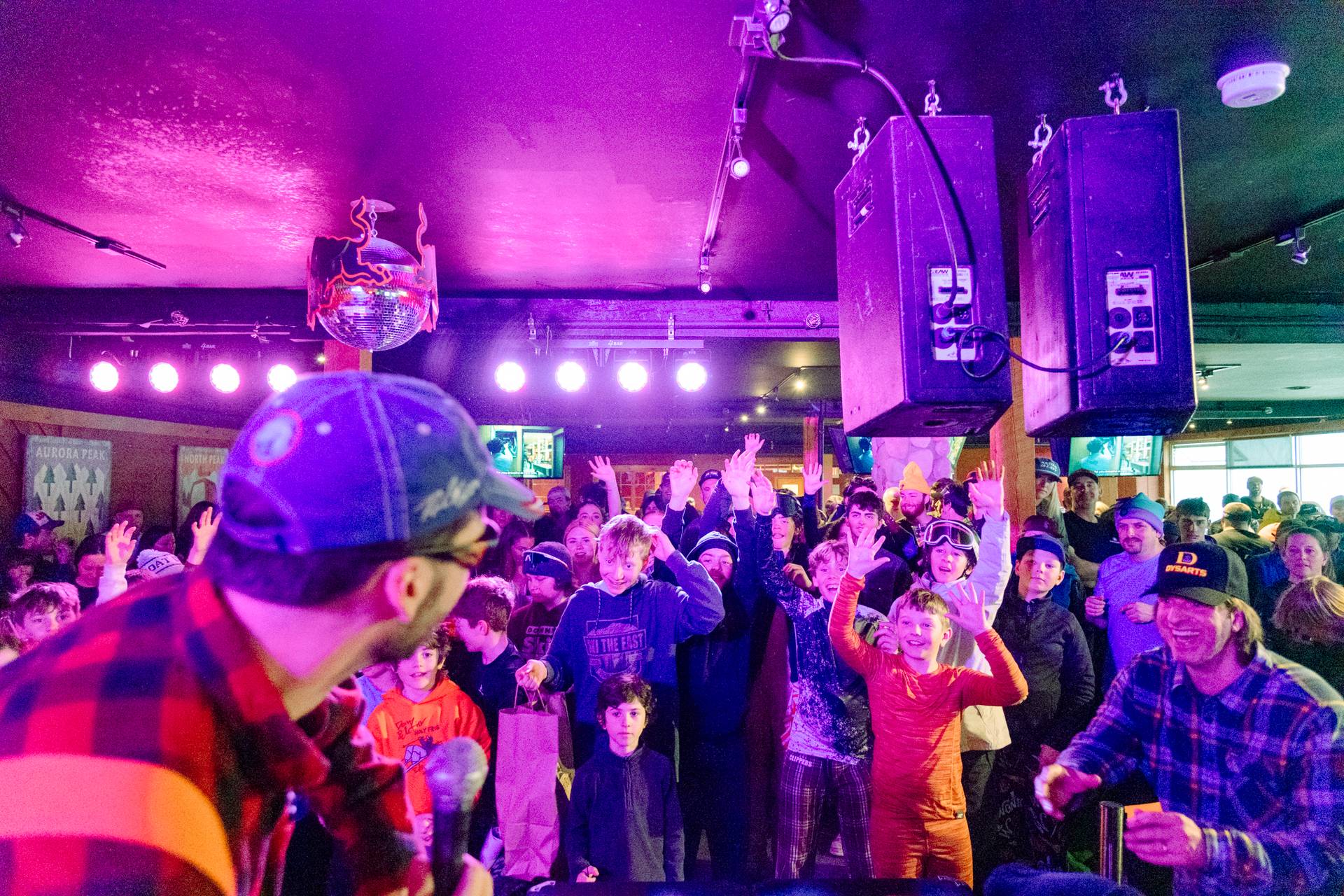 The after-party vibes at Sunday River's Foggy Goggle to celebrate Bust N Burn.