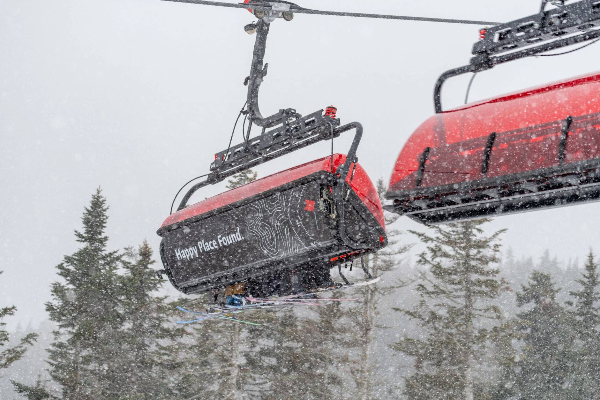 Jordan 8 bubbles while it's snowing at Sunday River.